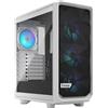 FRACTAL DESIGN Case Fractal Design Meshify 2 Compact RGB White TG Clear Tint Midi-Tower Bianco Tempered Glass