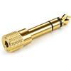 Ancable Adattatore per Cuffie da 3,5 mm Femmina a 6,35 mm Maschio, Ancable 1/4 a 1/8 Stereo AUX Jack Adattatore per Cuffie Placcato oro 6,35 mm a 3,5 mm Jack Converter per Pianoforte Digitale, Tastiera