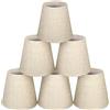 Cocoarm Set di 6 paralumi E14 lampadari in tessuto per lampada da tavolo, lampada da terra, lampada a sospensione 14 cm x 9 cm