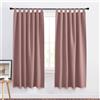 PONY DANCE Tenda Oscurante Isolante Termica per Finestre Piccole 2 Pezzi 140x160 CM Tende Rosa Selvatica Corte Cucina con Passanti per Interni Decorazione