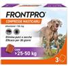 Frontline Frontpro 3 Compresse Masticabili Antiparassitarie Pulci e Zecche per Cani, 25-50kg
