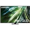 Samsung TV Neo QLED 4K 55" QE55QN90DATXZT Titan Black 2024 Processore NQ4 AI GEN2, Tecnologia Quantum Matrix, Neo Slim Design, Dolby Atmos
