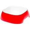 Ferplast Glam Ciotola per Gatti Ciotola per Cibo e Acqua per Gatti in plastica Antiscivolo, Facile da Pulire, 0,4 litri, Rosso