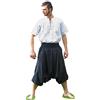 HEMAD Pantaloni Harem Uomo - Cotone Leggero - L Nero