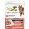 Natural Trainer Gatto Ideal Weight Adult Con Salmone Bocconcini In Salsa 85g