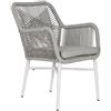 Home ESPRIT Poltrona da giardino Home ESPRIT Bianco Grigio Alluminio rattan sintetico 57 x