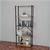 LBSIGN Libreria 5 Ripiani Stile Industrial 60x30x160 Jacob Rovere