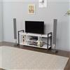 LBSIGN Mobile Porta TV Stile Industrial 120x35x60 Con Vani A Giorno Cult Bianco