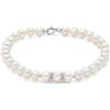 MILUNA BRACCIALE IN PERLE NATURALI E DIAMANTI ORO BIANCO 18KT REFERENZA PBR3549