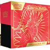 Pokémon - Gioco di carte collezionabili Top Trainer Box Crimson & Purple (Koraidon) (9 pacchetti potenziati e accessori premium), versione tedesca