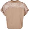 Urban Classics Maglietta Da Donna Oversize In Pizzo T-shirt da Donna, Beige (Tortora morbida), XXXL