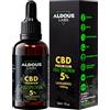 Aldous Labs Autentico Olio CBD 5% | Full Spectrum | 30 ml | 1500 mg di Cannabidiolo | Olio di Canapa arricchito con 5% CBD | 1200 gocce CBD Olio | Hemp Oil | a Spettro Completo