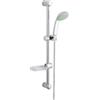 GROHE - TRIO SET ASTA DOCCIA A 3 GETTI CROMATO CON PORTA SAPONE - TEMPESTA 100 28593000
