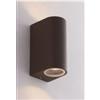 INTEC - APPLIQUE IP54 DA ESTERNO 2XGU10 BRONZO - I-ONE-AP2-BRO