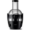 Versuni Philips Viva Collection Centrifuga, Estrattore di Succo da 800 W, Capacità 2 L, Tecnologia QuickClean, Contenitore per Succhi Incluso, Plastica, Chiaro, Nero (HR1856/70)