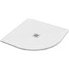 PIATTO DOCCIA STONE SEMICIRCOLARE 90X90 BIANCO EFFETTO PIETRA SLIM