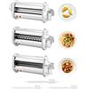 QWORK® Sfogliatrice e Taglierini per Pasta - Compatibile con Bosch Planetaria Robot da Cucina MUM5 MUM4 e Parte della Serie MUM2