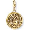 Thomas Sabo Pendente a Medaglione da Unisex Argento Sterling 925, Sagittario, oro