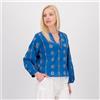 PALAZZO MODA Blusa in sangallo cotone con manica a palloncino