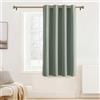 Pony Dance Tenda per finestra - Tende corte oscuranti con occhielli, pannello isolante termico e luce per cucina casa, larghezza 132 x altezza 90 cm, 1 pc, salvia verde