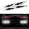 Lcxecnw 2 PZ Auto Forte Striscia Riflettente Adesivi,Auto Trunk Adesivi Riflettenti, Visibilità Notturna Riflettente Decal,Riflettente Sicurezza Avvertenza Striscia Adesivi per Auto,Camion,Moto (Bianco)