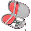 RLSOCO Custodia per Racchetta da Ping Pong/Racchetta da Ping-pong con Forma Esagonale, Adatto per 2 Racchette e 4 Palline (Solo Custodia)