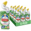 Duck WC Gel Disinfettante - Liquido per WC, Uccide fino al 99,9% dei batteri, Fragranza Pine, Formato Scorta da 12 pezzi