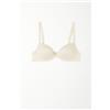 Tezenis Reggiseno Push-up Imbottito In Pizzo Riciclato Venice Donna Avorio