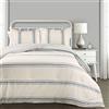 Lush Decor Set di biancheria da letto double-face, 3 pezzi, in cotone e poliestere, blu,