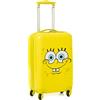 SpongeBob Squarepants Valigia da cabina per bambini Adulti | Donna Teens Giallo Personaggio Piccolo Copertina Rigida Carry On Maniglia Estensibile | Regali di merchandising di SpongeBob