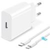 AINPOW Caricatore iPhone Veloce con Cavo iPhone 2 Metri, 20W Caricabatterie iPhone Presa Caricatore USB C Spinotto Caricatore Rapido iPhone Alimentatore USB C per Apple iPhone 14 Pro Max/14 Plus/13/12/11/XS