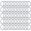 UMCHU 50 Pezzi Anelli per tenda,Antirumore Anello Occhiello Tende,per Tenda per Finestra Porta e Tenda della Doccia Drappeggio(Diametro interno 26 mm)