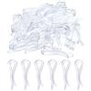 QUARKZMAN 150pz Durevole Plastica Alligatore Clip, 1,5 Trasparente Forma U Camicia Clip Molletta per Piegatura Cravatte, Pantaloni, Calzini, Coperchio