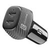 Cellularline - Caricatore Da Auto Cbrusb2pd65wk-nero