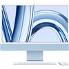 Apple iMac con Retina 24'' Display 4.5K M3 chip 8‑core CPU e GPU, 256GB SSD - Blu