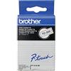 Brother TC201 Nastro per Etichettatura 12 mm, Nero su Bianco