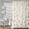 Lush Decor - Tenda da doccia con ananas, 183 x 183 cm, colore: Oro