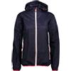 Cmp Woman Jacket Fix Hood Giacchetta Impermeabile Blu Donna