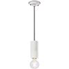 Ferroluce SOSPENSIONE CILINDRO LARGO PI BIANCO GREZZO C2501(BIG)
