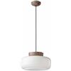 Ferroluce SOSPENSIONE VETRO BIANCO LATTE MARACANA' MOKA + BIANCO LATTE C2743(MLT)