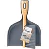 VIGAR Spazzola e Paletta, Set Compatto da 2 Pezzi, Mini Scopa per Cucina, Tavolo e scrivania, Grigio, Bamboo Print