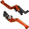 MOCNT 1 Paio Leve Frizione Freno Moto 22mm Motociclo Leva Maniglia Pompa Freno regolabile CNC Alluminio Maniglia Leva del Freno Tamburo Leva del Freno Disco Scooter Arancia