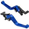 MOCNT 1 Paio Leve Frizione Freno Moto 22mm Motociclo Leva Maniglia Pompa Freno Frizione Regolabile CNC Alluminio Maniglia Leva del Freno Doppio Disco Scooter Universali Blu