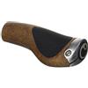 Ergon Uni GP1-L Biokork Manopole per Manubrio Bicicletta, Brown/Black, L