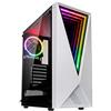 Kolink Void Case Mid-Tower RGB per PC Gaming - con Pannello Laterale in Vetro Temperato - Bianco.