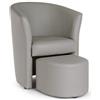 Bizzotto Poltrona con Pouf Rita Grigio Chiaro di Bizzotto