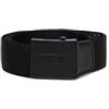 Diesel D Logo B-plakue Belt Cintura, Nero Opaco, 110 Unisex-Adulto