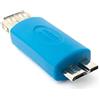 System-S Adattatore USB 3.0 Tipo A Femmina a Micro B Maschio in Blu