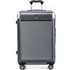 Travelpro Platinum Elite Bagaglio da stiva espandibile con lato rigido, 8 ruote girevoli, lucchetto TSA, valigia rigida in policarbonato, grigio vintage, media a quadri 64 cm