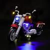 GEAMENT Set di Luci LED Compatibile Con LEGO Harley Davidson Fat Boy - Kit Di Illuminazione per Creator Expert 10269 (Modello di mattoncini non incluso)